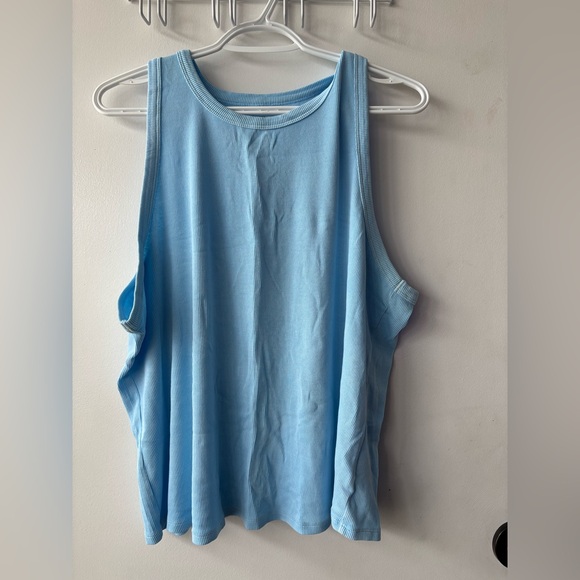 Torrid Light Blue Ribbed Top - Picture 2 of 6